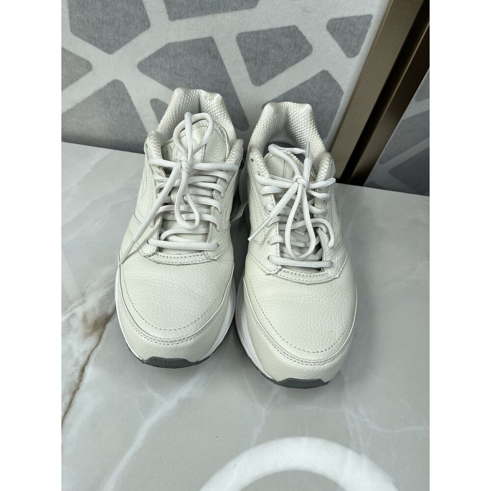 Brooks Dyad Walker White Leather Low Top Walking Shoe Women Sz 9.5 B - Picture 6 of 9